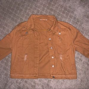 Burnt Orange Denim Jacket